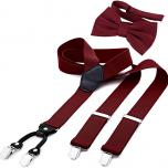 Miglior bretelle e papillon bordeaux